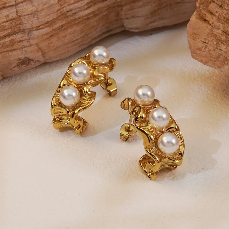 Pearl Cascade Earrings || DV30