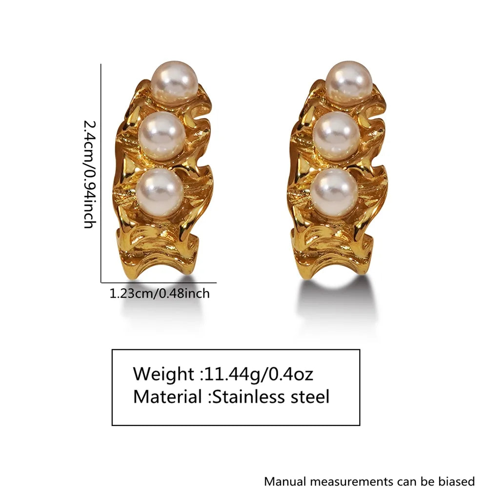 Pearl Cascade Earrings || DV30