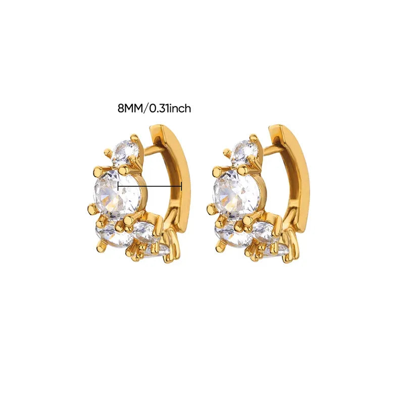 Aurora Diamond Hoops || DV98