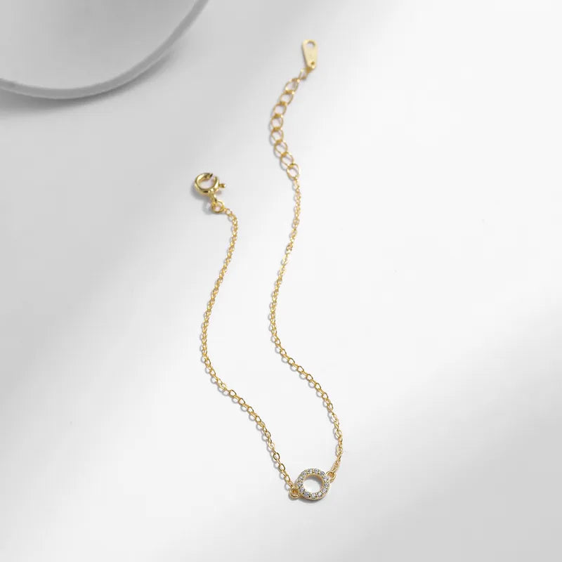 Stella Halo Circle Bracelet || DV420