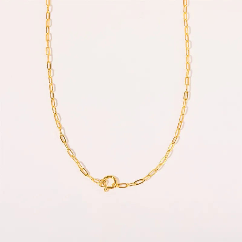 Personalized Gold Charm Necklace || DV35
