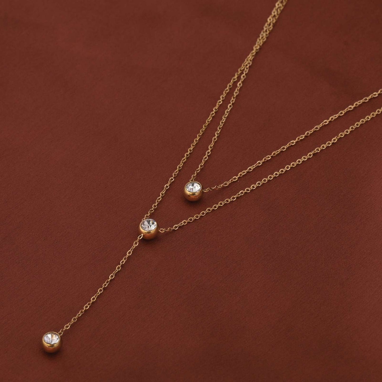 Solenne Cascade Layered Necklace | DV324