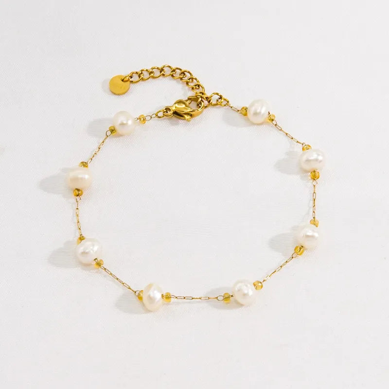 Delicate Pearl Anklet || DV57