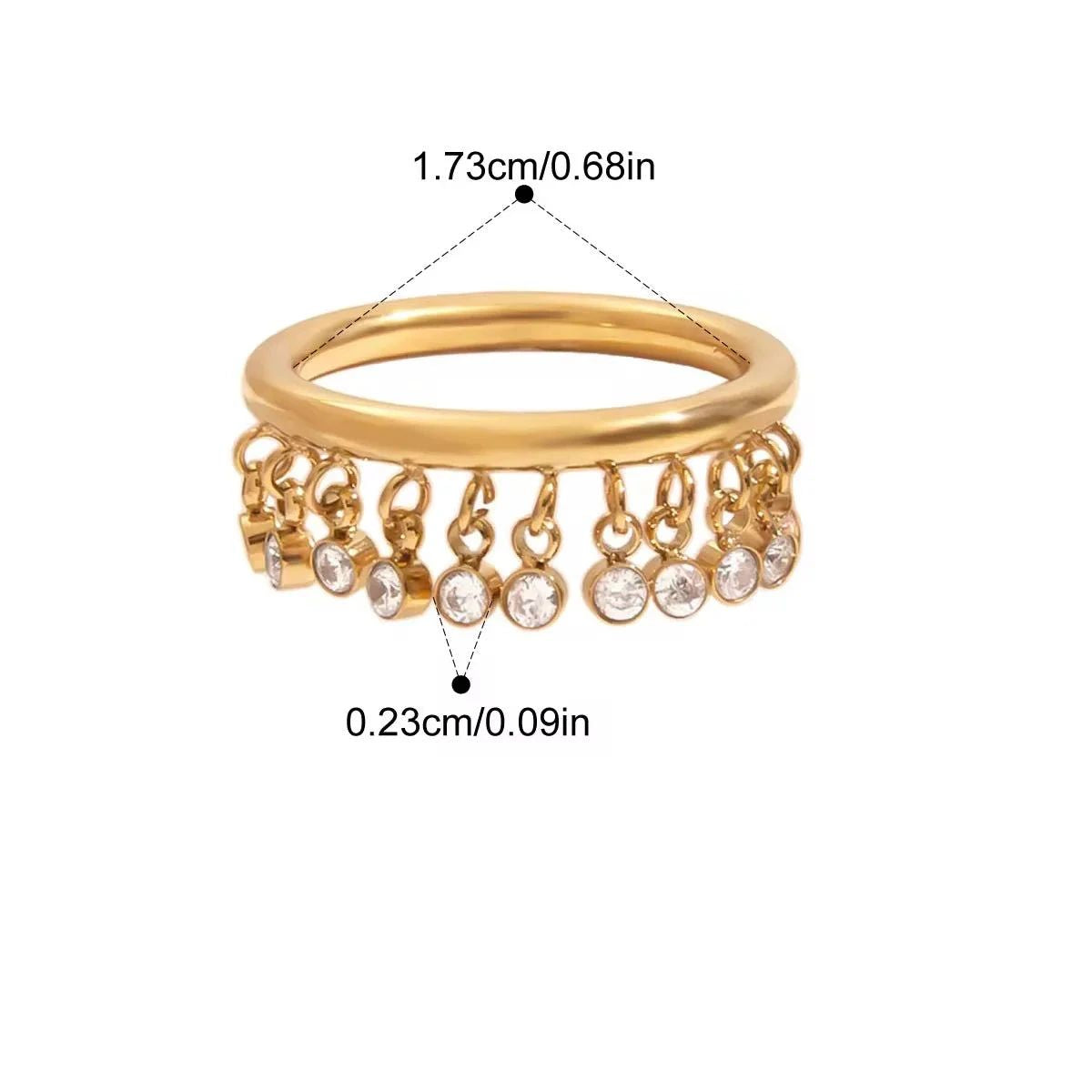 Dangle Charm Ring || DV204