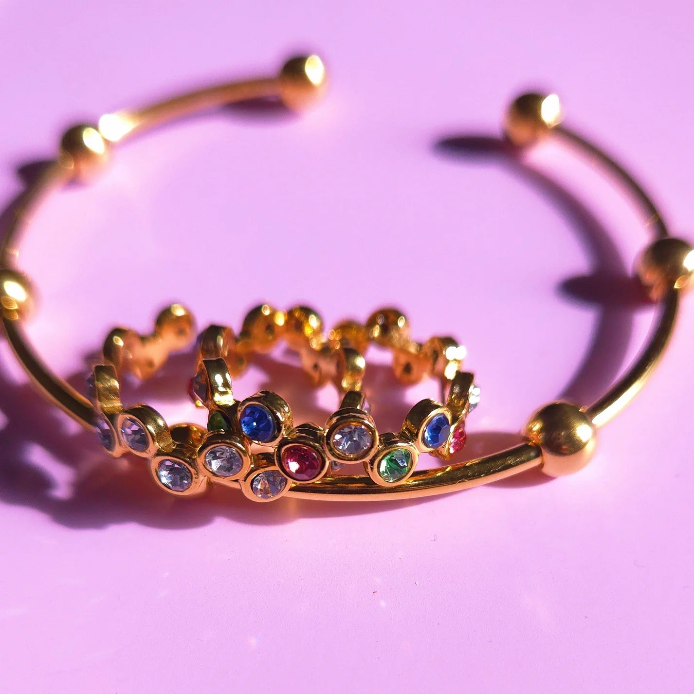Multi-Stone Stacking Ring || DV48