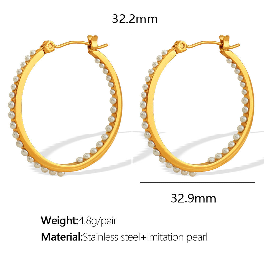 Crystal Elegance Hoop Earrings || DV11