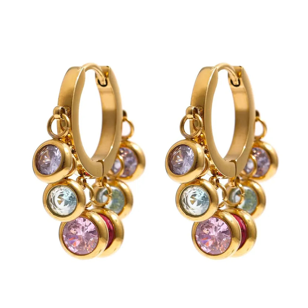Luna Drop Multicolor Earrings || DV210