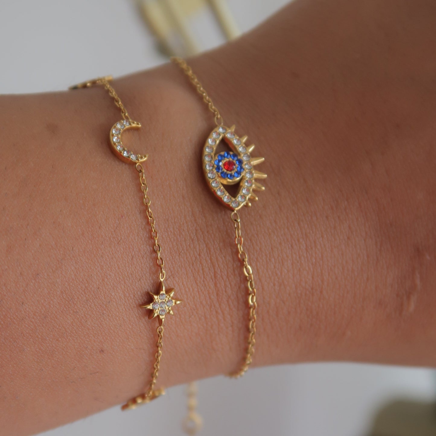 Evil Eye Luxe Charm Bracelet || DV88
