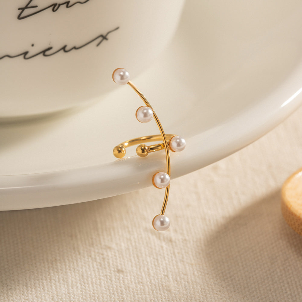 Pearl Arc Ear Cuff || DV41