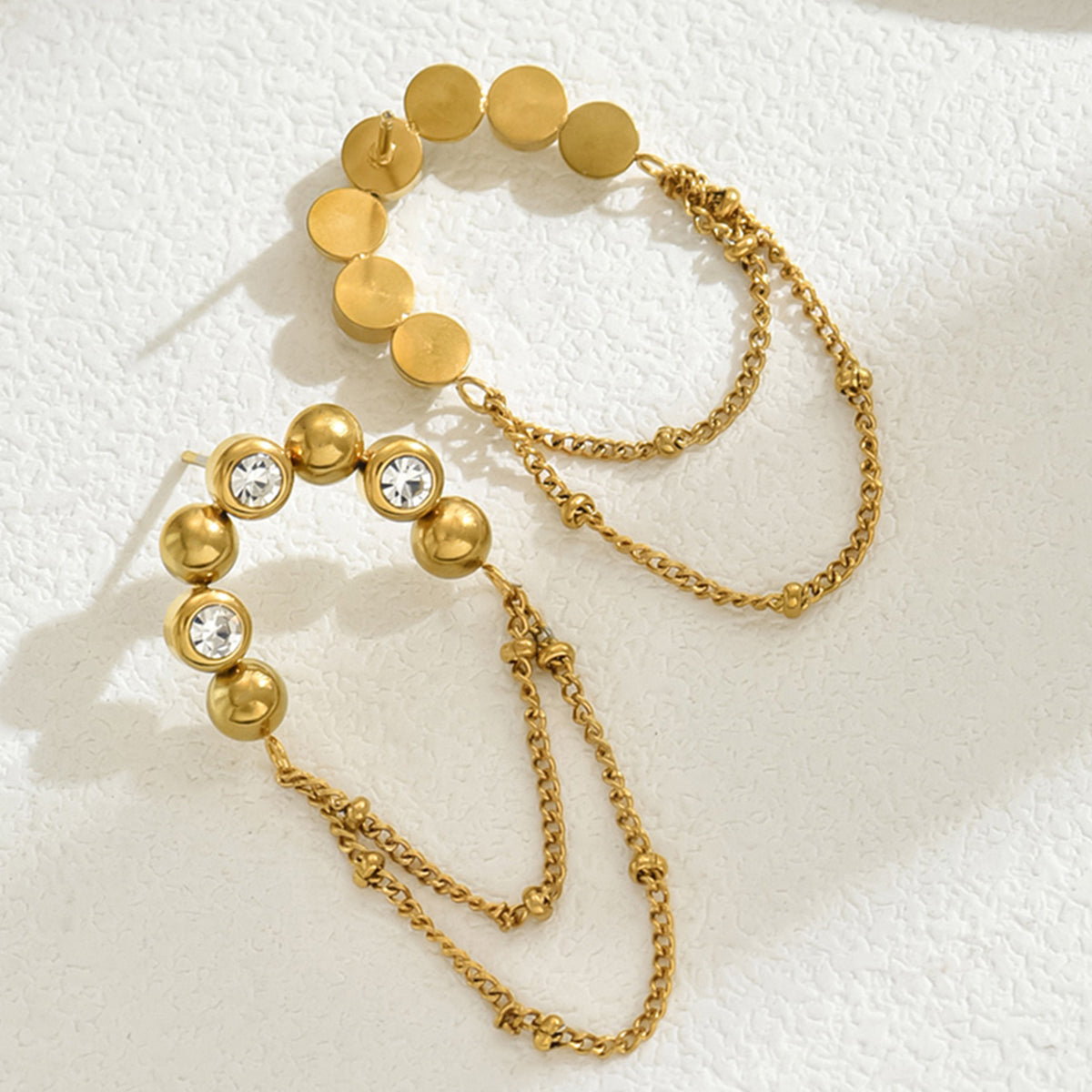 Crystal Chain Earrings || DV52