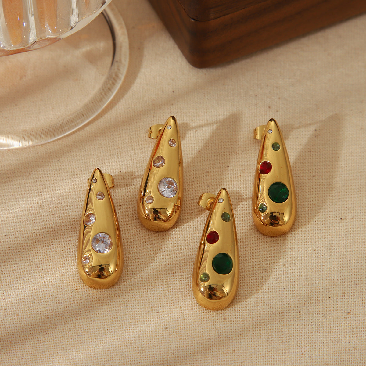 Luxe Drip Teardrop Earrings || DV25