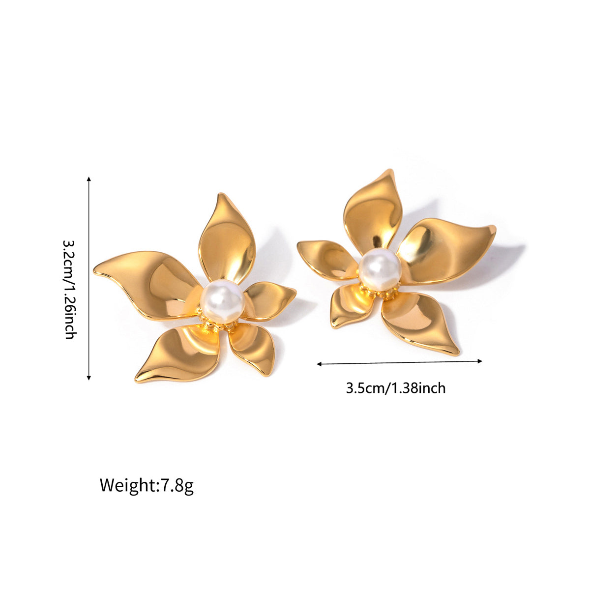 Blossom Pearl Earrings || DV39