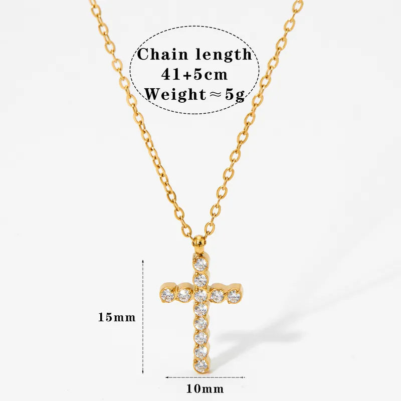 Infinity Light Cross Necklace || DV501