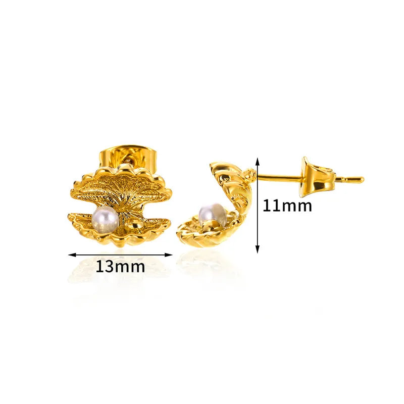 Oceania Pearl Studs || DV155