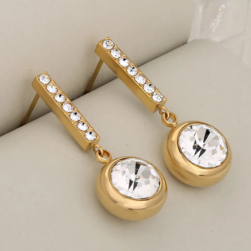 Crystal Drop Earrings || DV50