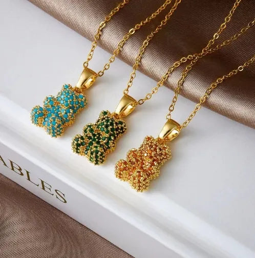 Glam Gummy Bear Necklace || DV92