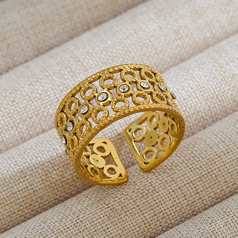 Geometric Crystal Open Ring || DV19