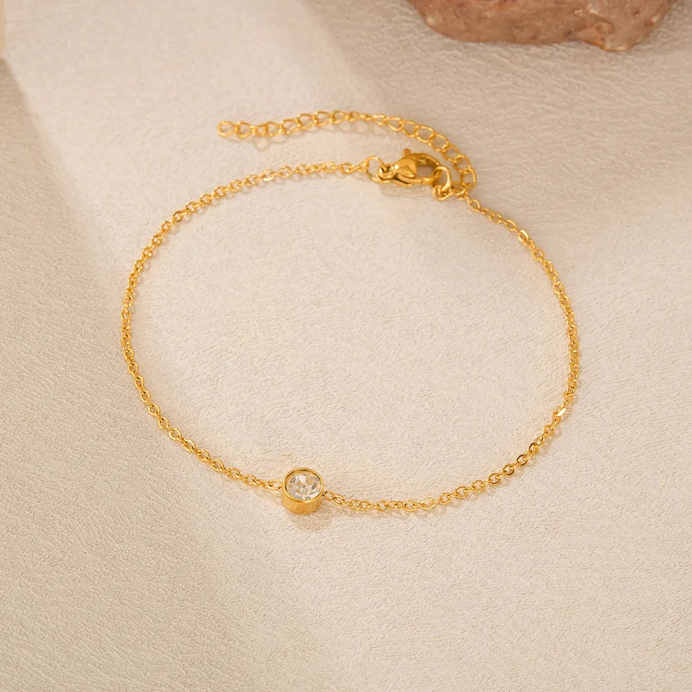 Eternal Solitaire Anklet || DV114