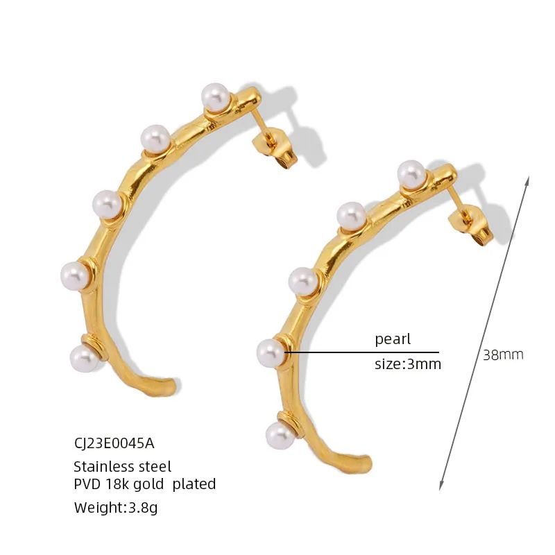 Pearl Vine Hoops || DV199