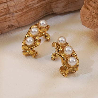 Pearl Cascade Earrings || DV30