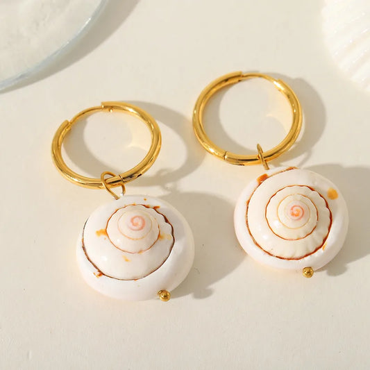 Ocean Spiral Hoops || DV103