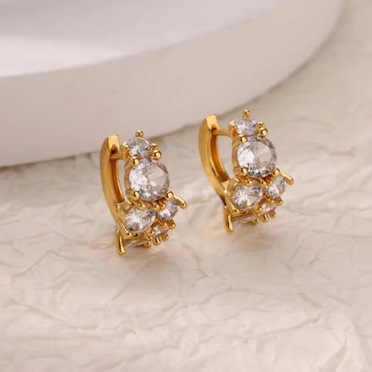 Aurora Diamond Hoops || DV98