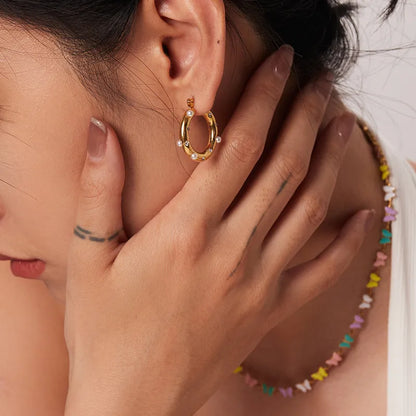 Celeste Orb Hoops || DV85
