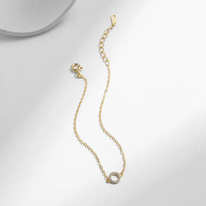 Stella Halo Circle Bracelet || DV420