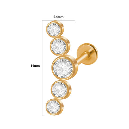 Flair Curve Stud - Single || DV435