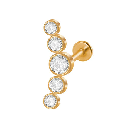 Flair Curve Stud - Single || DV435