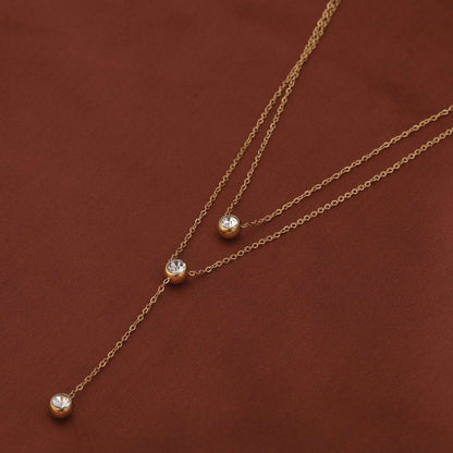Solenne Cascade Layered Necklace | DV324