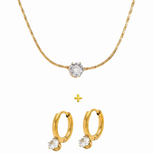 Everyday Spark Combo Set – Necklace + Earrings || DV312