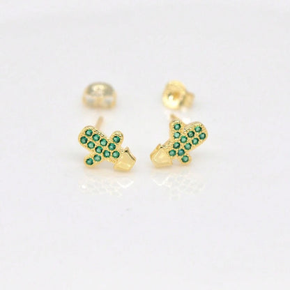 Cactus Charm Studs || DV441