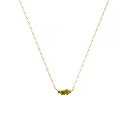 Emerald Cluster Necklace || DV310