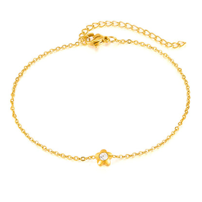 Solitaire Spark Anklet- Single  || DV238