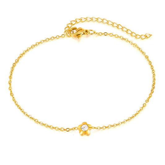 Solitaire Spark Anklet- Single  || DV238