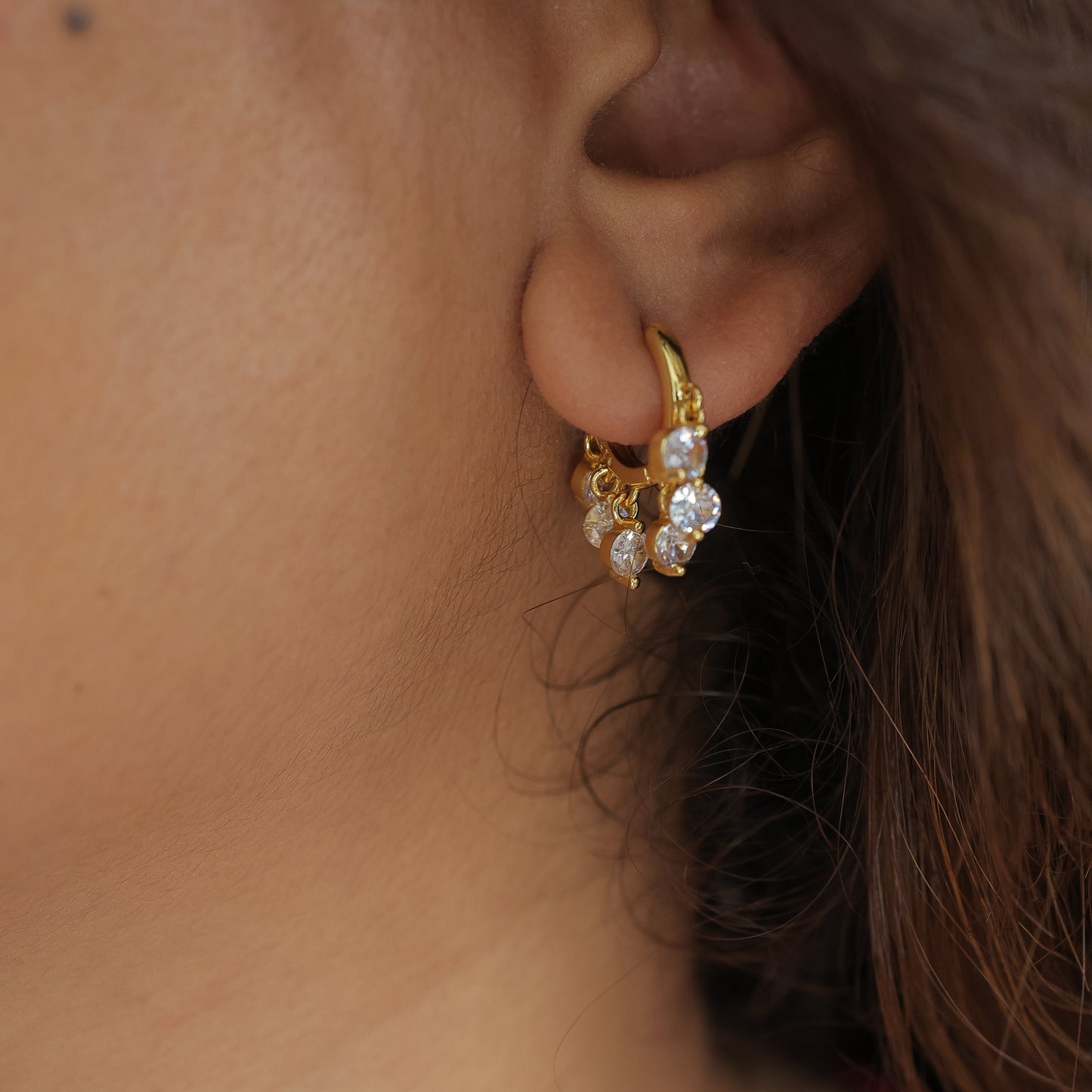 Valencia Prism Hoop Earrings || DV169