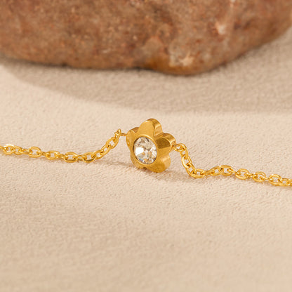 Solitaire Spark Anklet- Single  || DV238