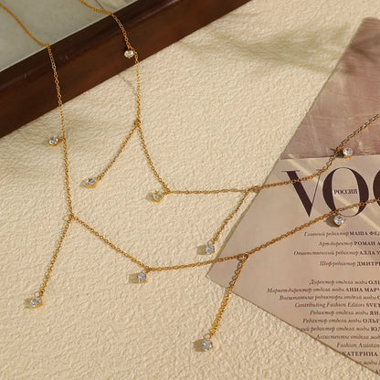 Glimmer Drop Necklace || DV427