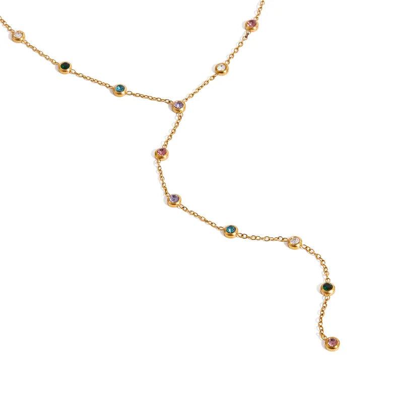 Prism Drop Y Necklace || DV357