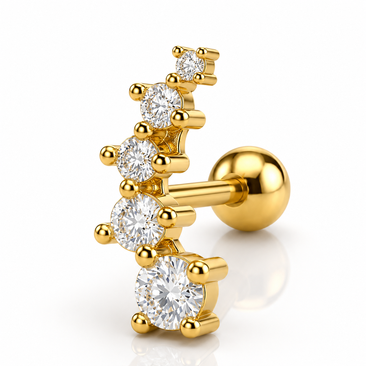 Twinkle Curve Stud - Single || DV518