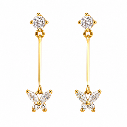 Crystal Flutter Earrings || DV513