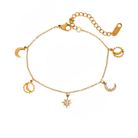 Celestial Glow Charm Bracelet || DV113
