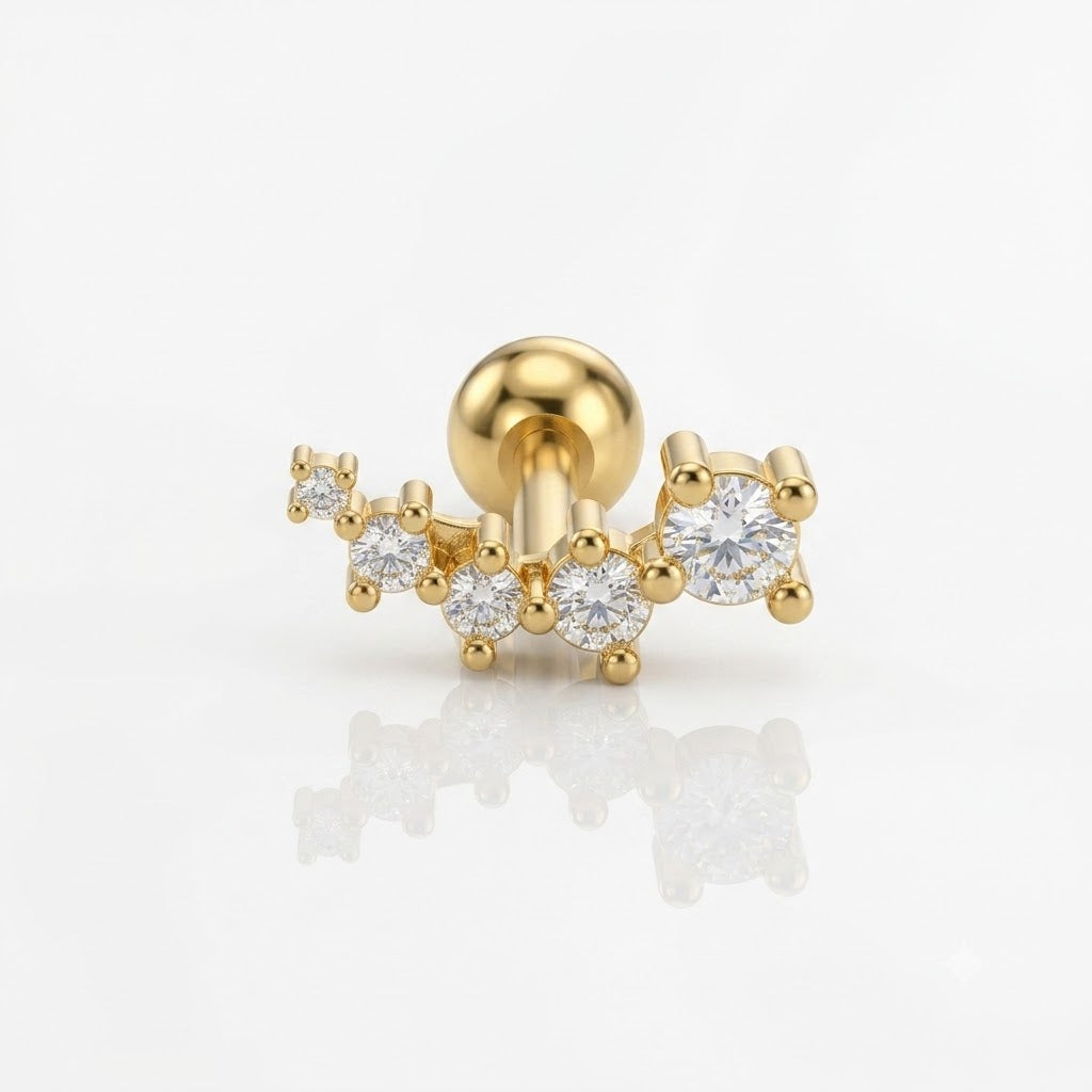 Twinkle Curve Stud || DV518