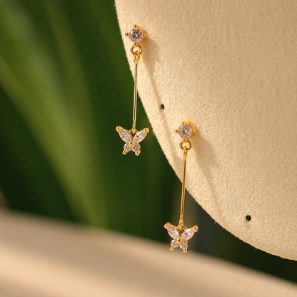 Crystal Flutter Earrings || DV513