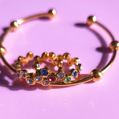 Multi-Stone Stacking Ring || DV48