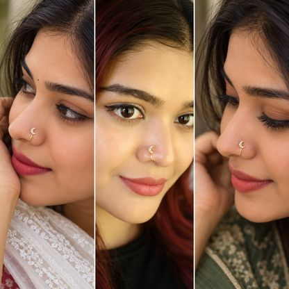 Non-Piercing Nose Pin || DV551