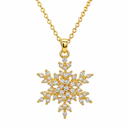 Diamond Snowflake Necklace || DV517