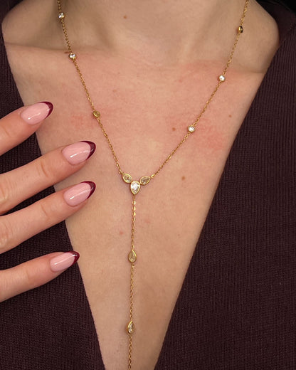Alexandra Y Drop Necklace || DV356