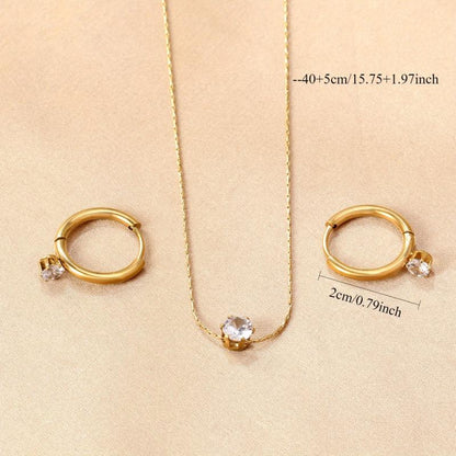 Everyday Spark Combo Set – Necklace + Earrings || DV312